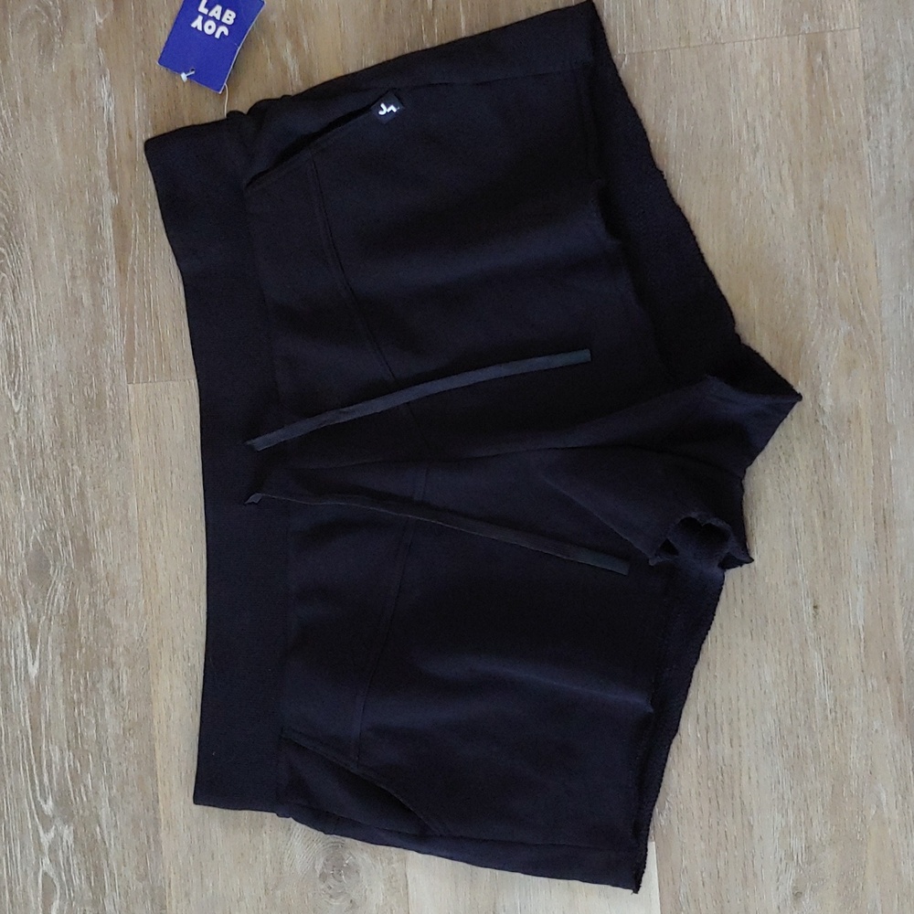 NWT JoyLab Women's Fleece High Rise Shorts Black Size XXL